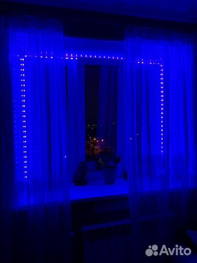 Светодиодная лента с пультом гирлянда