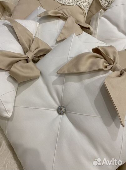 Бортики балдахин простынка в кроватку