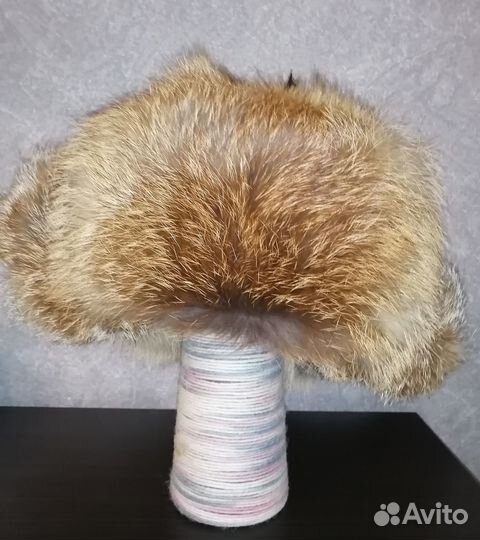 Шапка-ушанка мужская натуральная лиса