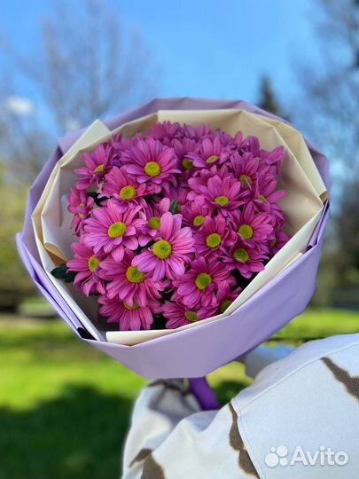 Букет из хризантем Pink