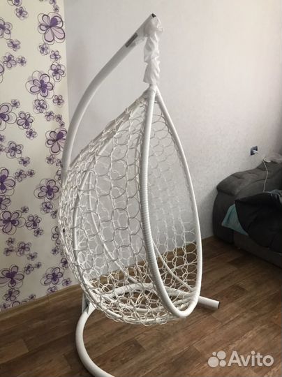 Подвесное кресло кокон капля ротанг