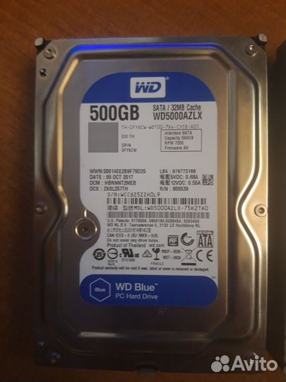 Жесткий диск HDD WD 500gb Samsung SATA 500gb