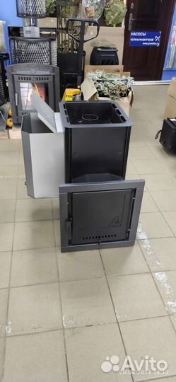 Печь для бани Варвара Паленица с левым баком