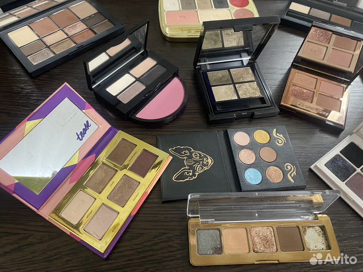 Палетки: Charlotte, Nars, Dolce, Bobbi Brown,Tarte