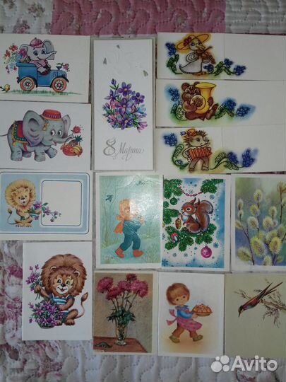 Открытки СССР мини