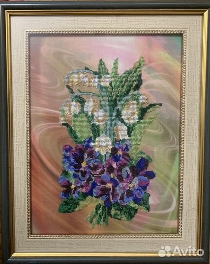 Картина вышитая бисером