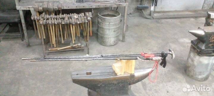 Трость кованная,прямая,художественная ковка