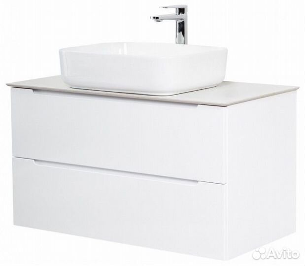 Тумба со столешницей и раковиной BelBagno Etna 80-KEP-80-BO-BB1304 Bianco Lucido