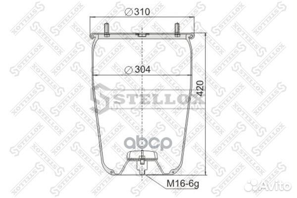 Пневмоподушки подвескиstellox 90-48810-SX Stellox