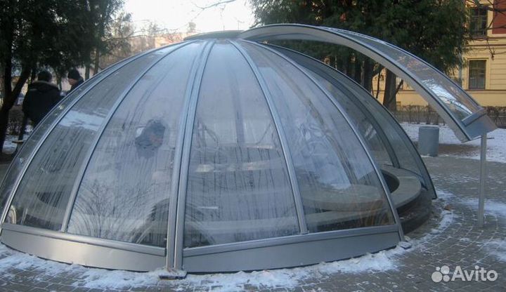 Зенитные фонари стеклянные