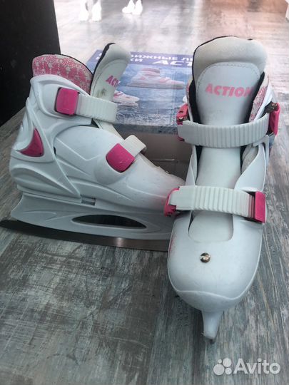 Коньки раздвижные ледовые р.29-32