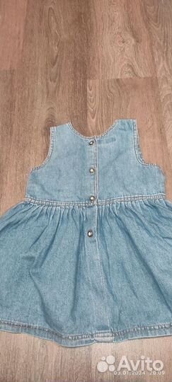 Платье джинсовое девочке 3-4 года