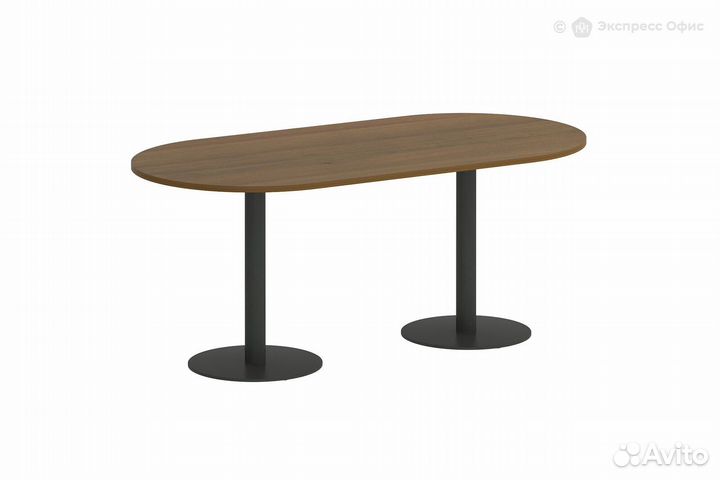 Стол для переговоров овальный Metal system style V
