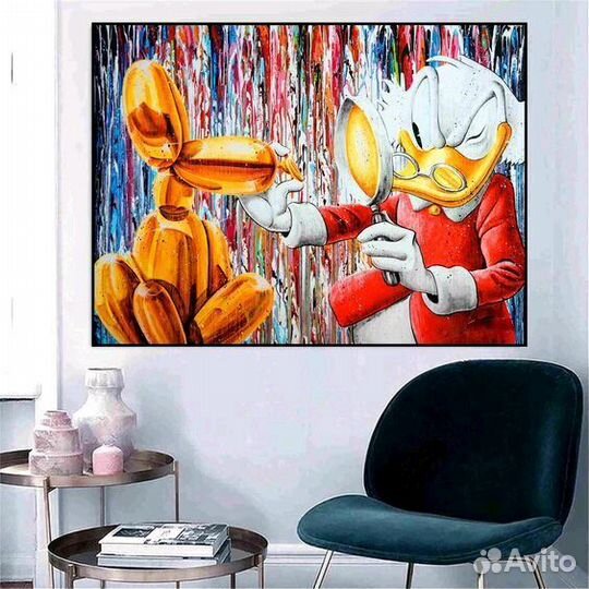 Картина маслом скрудж макдак