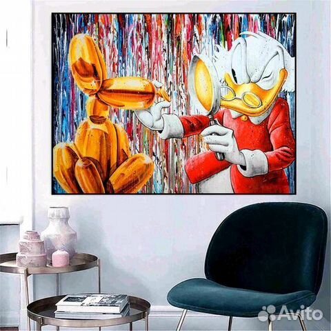 Картина маслом скрудж макдак
