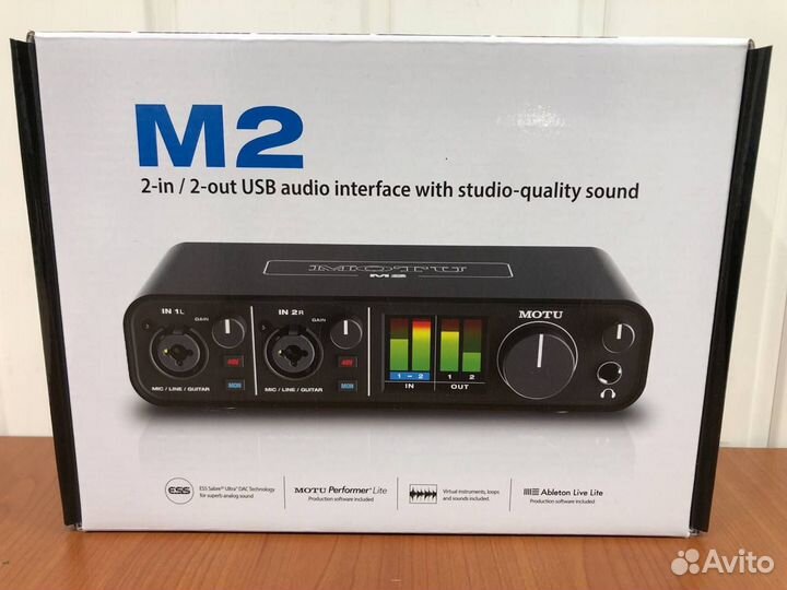 Аудиоинтерфейс motu M2