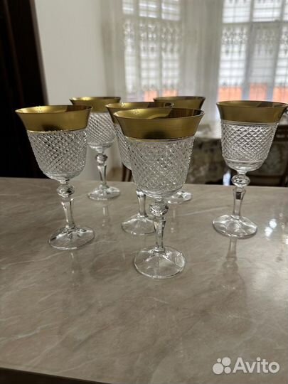 Хрустальные фужеры бокалы