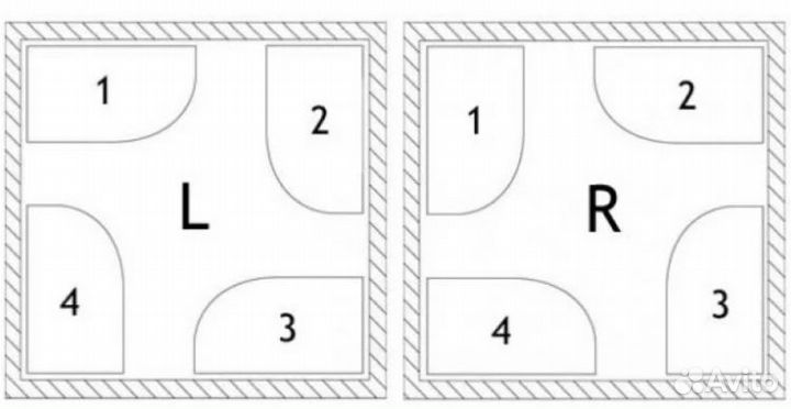 Ванна акриловая Cezares metauro corner-180-80-40-L-W37