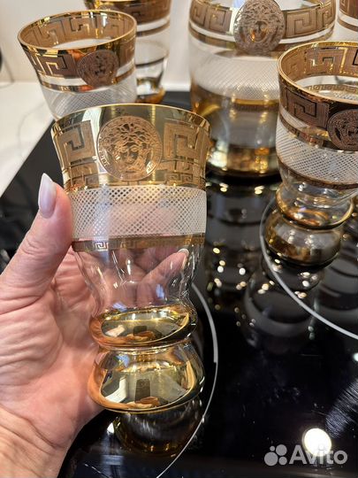 Набор для воды,сока Медуза на 6персон.Богемия