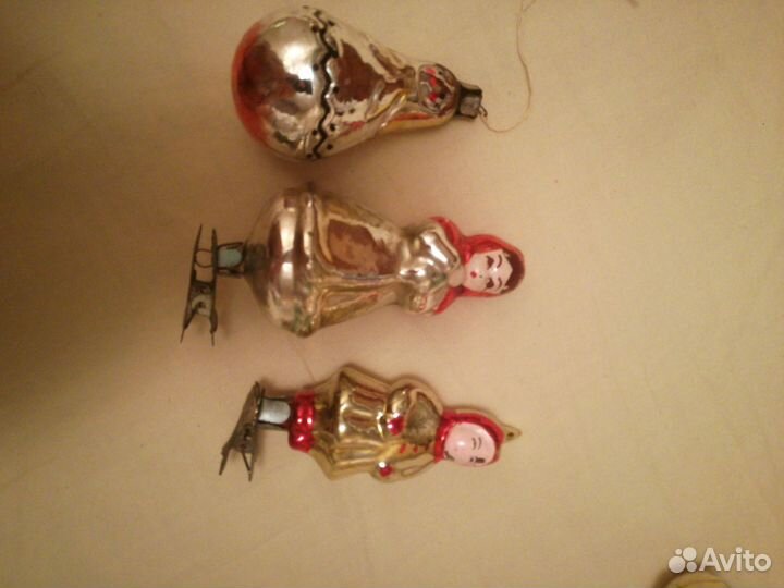 Елочные игр СССР на прищепке и без. Лотом одним