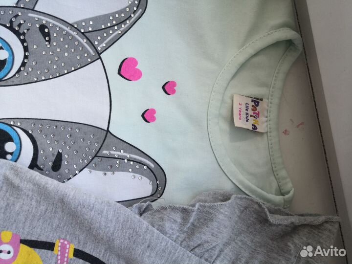 Футболки для девочки 104/110