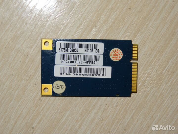 Модуль Wi-Fi Atheros ATH-AR5BXB61 Mini PCI-E