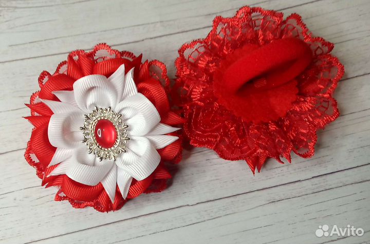 Бантики для волос ручной работы