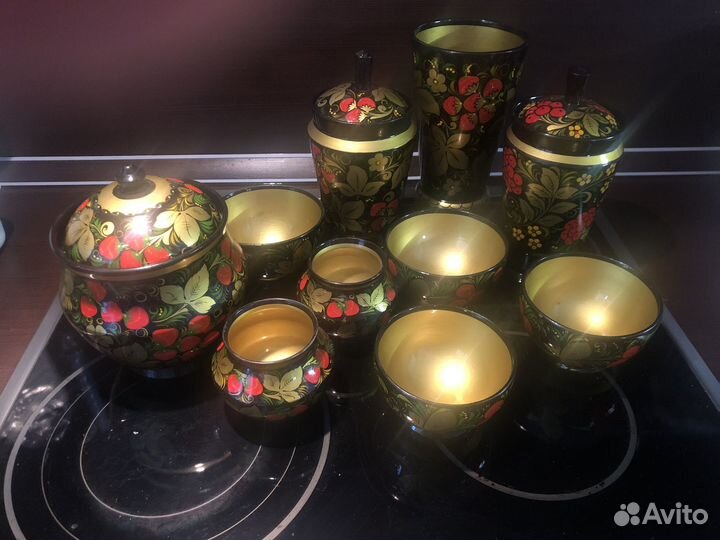 Наборы хохлома посуда