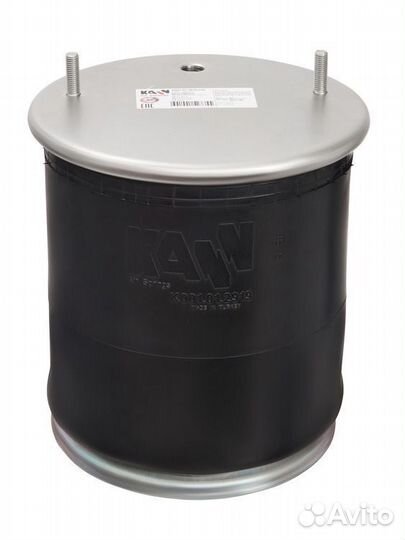 Пневморессора со стаканом (металл) SAF 2 шпильки +