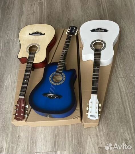 Гитары акустические 38 дюймов (7/8) в ассортименте