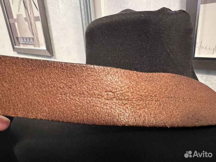 Ремень massimo dutti натуральная кожа Италия S
