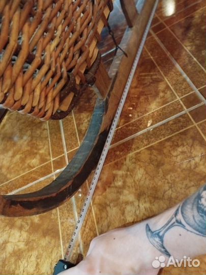 Детские санки плетеные