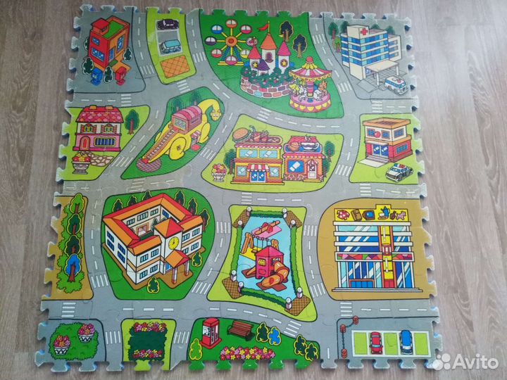 Коврик-пазл, мягкие, музыка игрушки, конструктор