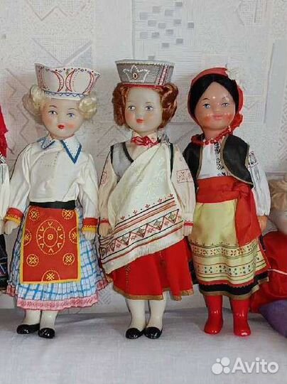 Куклы СССР в национальных костюмах