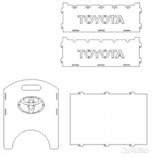 Мангал разборный 2мм Логотип.Надпись