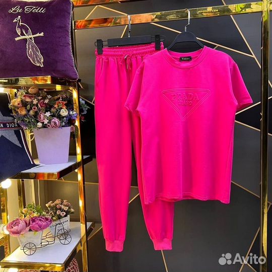 Супер двойка женский костюм спортивный Prado p.42