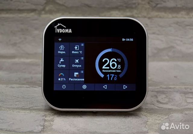 Комнатный сенсорный терморегулятор Salus c Wi-Fi