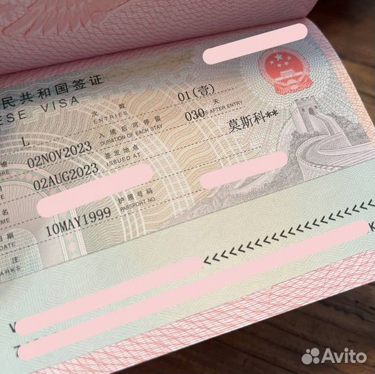 Оформление визы в Китай, заполнение анкеты, подача