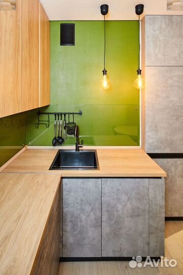 Кухня по дизайну Лофт по индивидуальным размерам