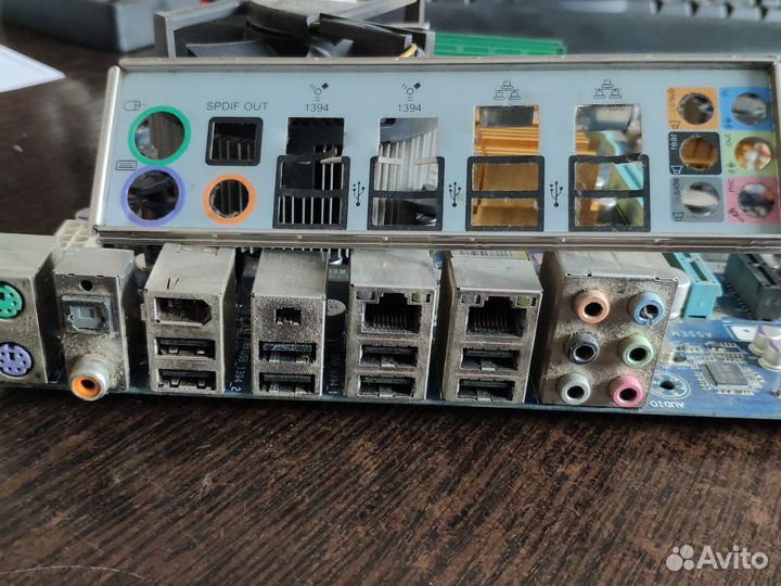 Материнская плата S775-Q6600, 4*2ddr2 на P45