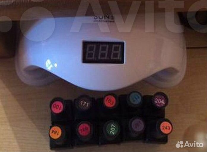 Лампа 48W+подставка+10 гель-лаков