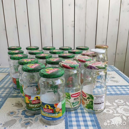 Банки стеклянные 0.5л, 0.7л, 1л