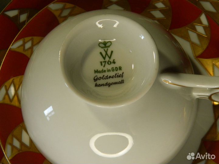Чайное трио Валлендорф (Wallendorf), гдр
