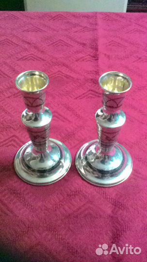 Серебряные подсвечники