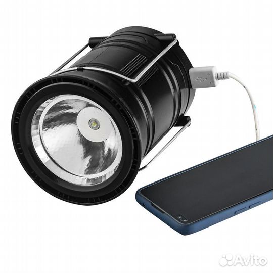 Фонарь для кемпинга с солнечной панелью 6 SMD LED