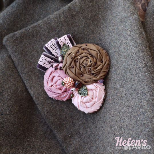 Бохо брошки ручной работы