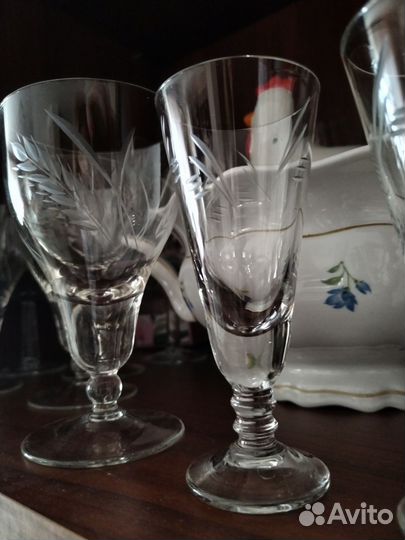 Наборы хрустальных фужеров, рюмок, стаканов