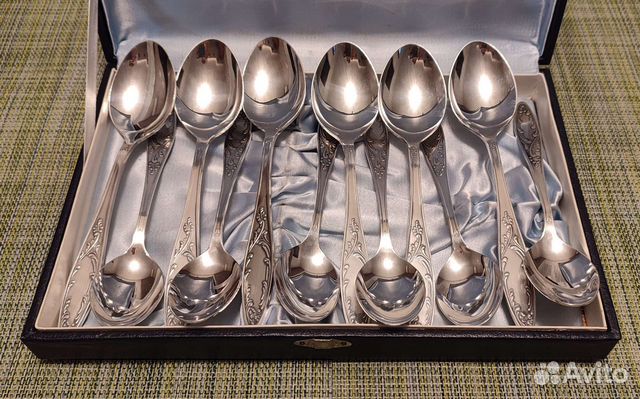 Набор столовых приборов мельхиор СССР новый