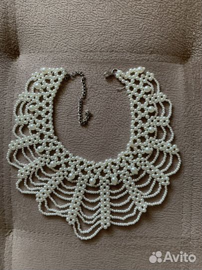 Воротник жемчужный