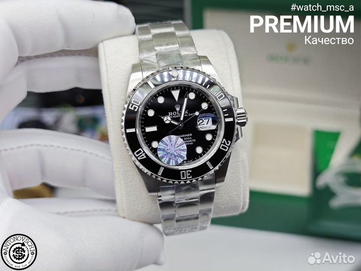 Мужские премиум часы Rolex Submariner Black